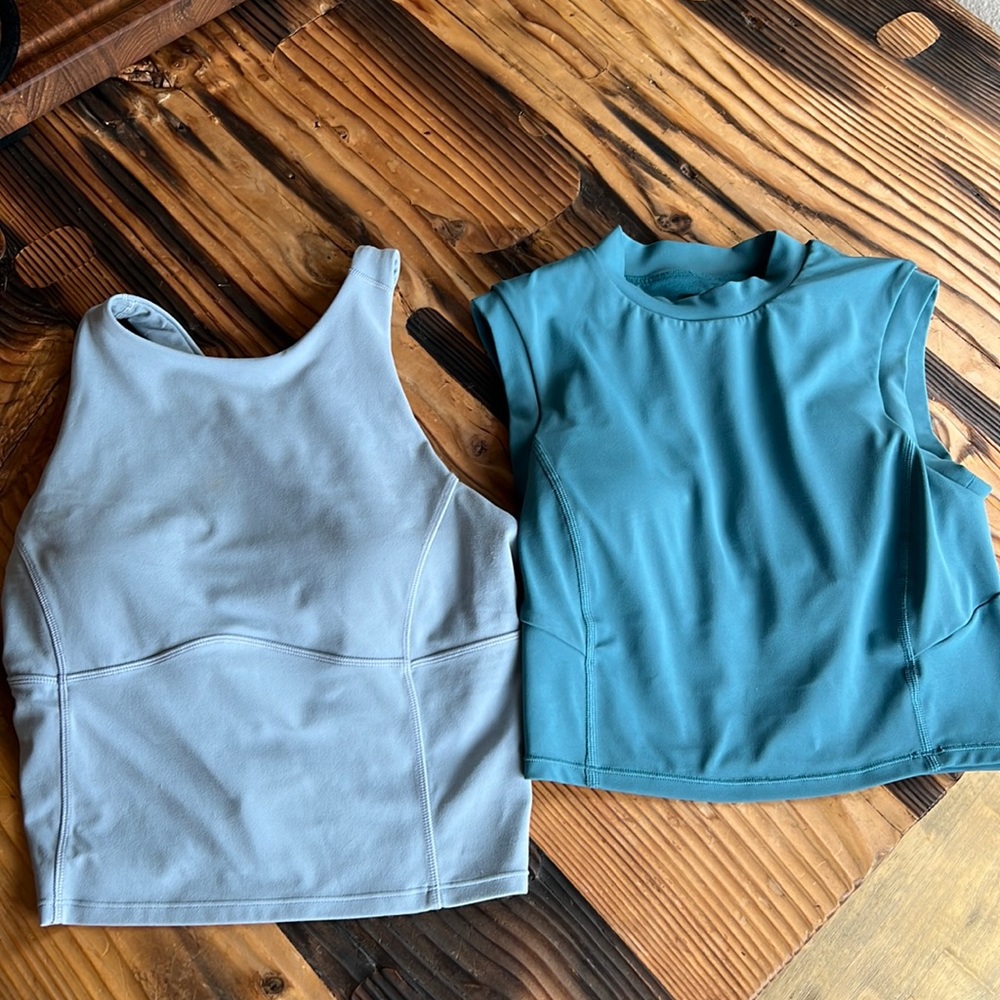 Lot of 2 Lulu Lemon Sports Bra Tanks